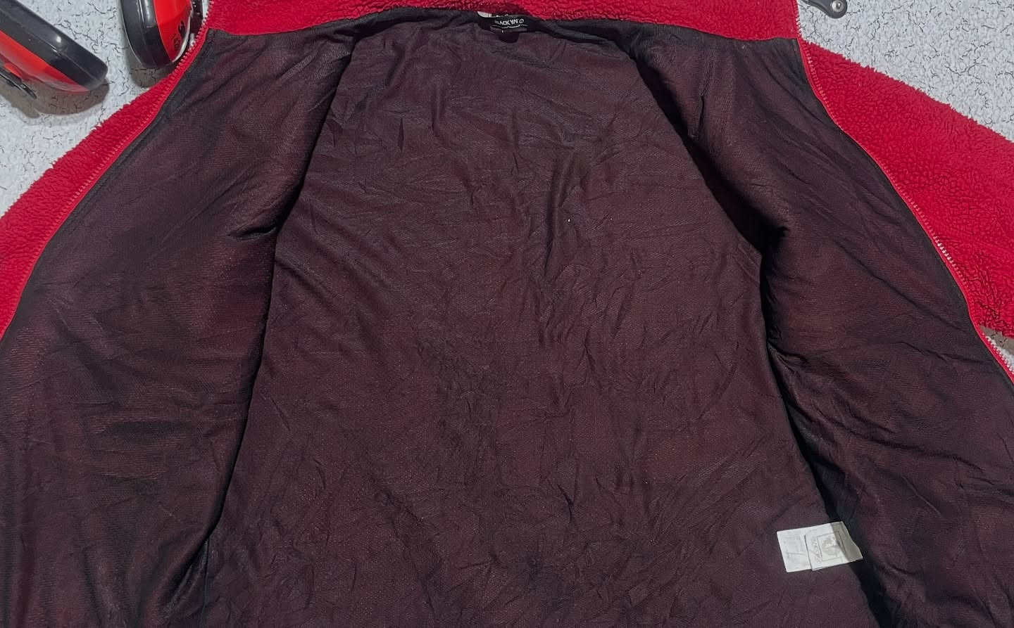 Black Yak Winter Jacket Fleece Red-L