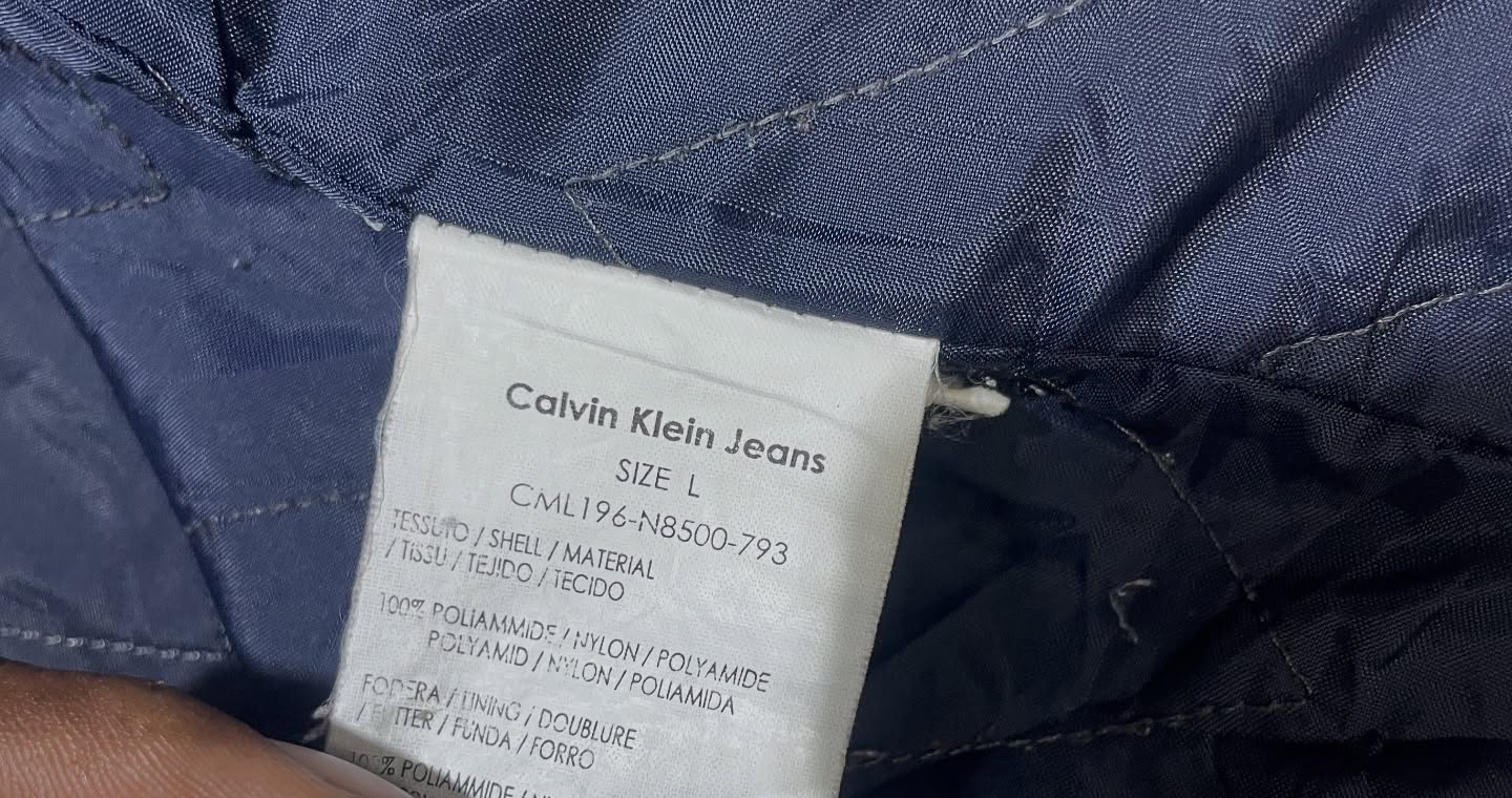 Calvin Klein Jeans Winter Jacket Shining Black Size L