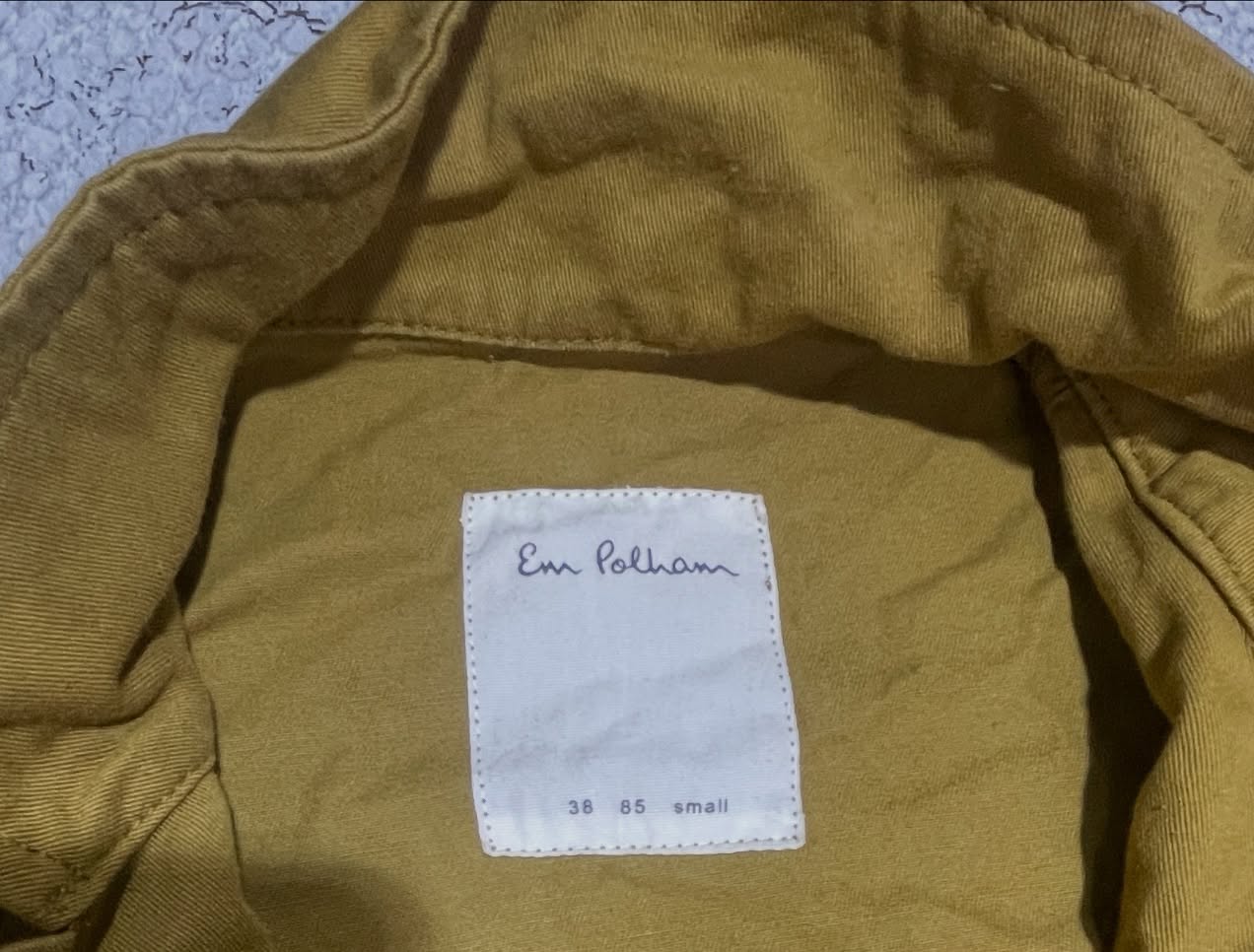 Ee Polham Sleeveless Photography Jacket Denim Size S