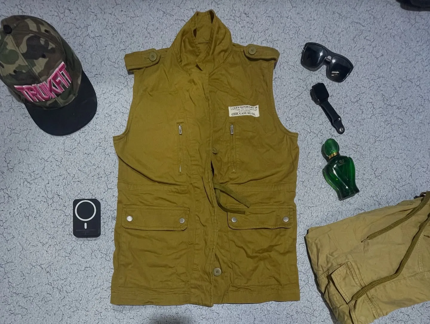 Ee Polham Sleeveless Photography Jacket Denim Size S