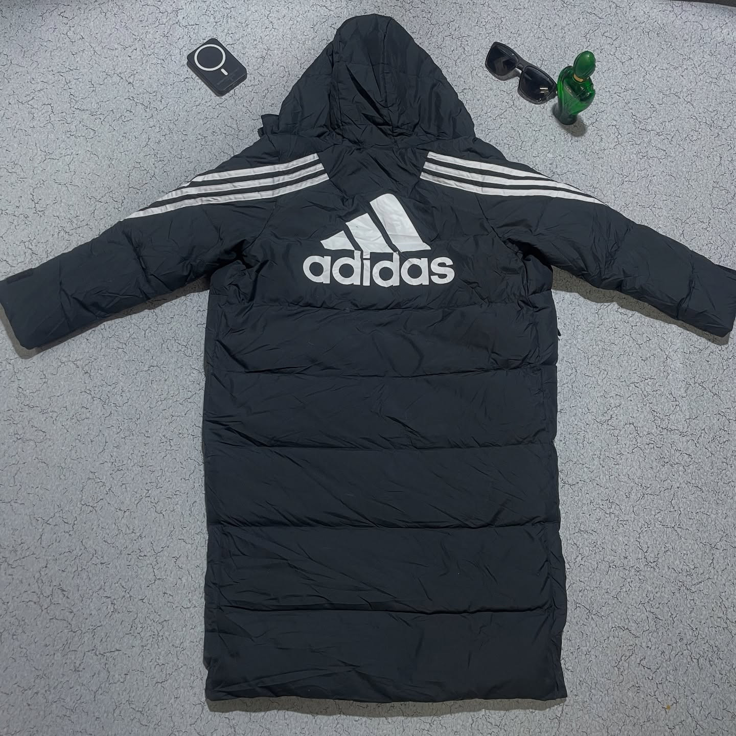 Adidas Parka Jacket Grey Size M