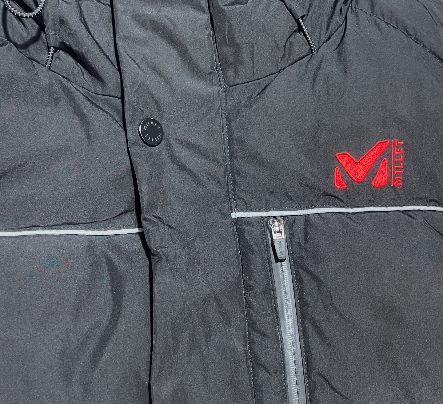 Millet Long Winter Parka Black Heavy Insulated Hooded Jacket -M
