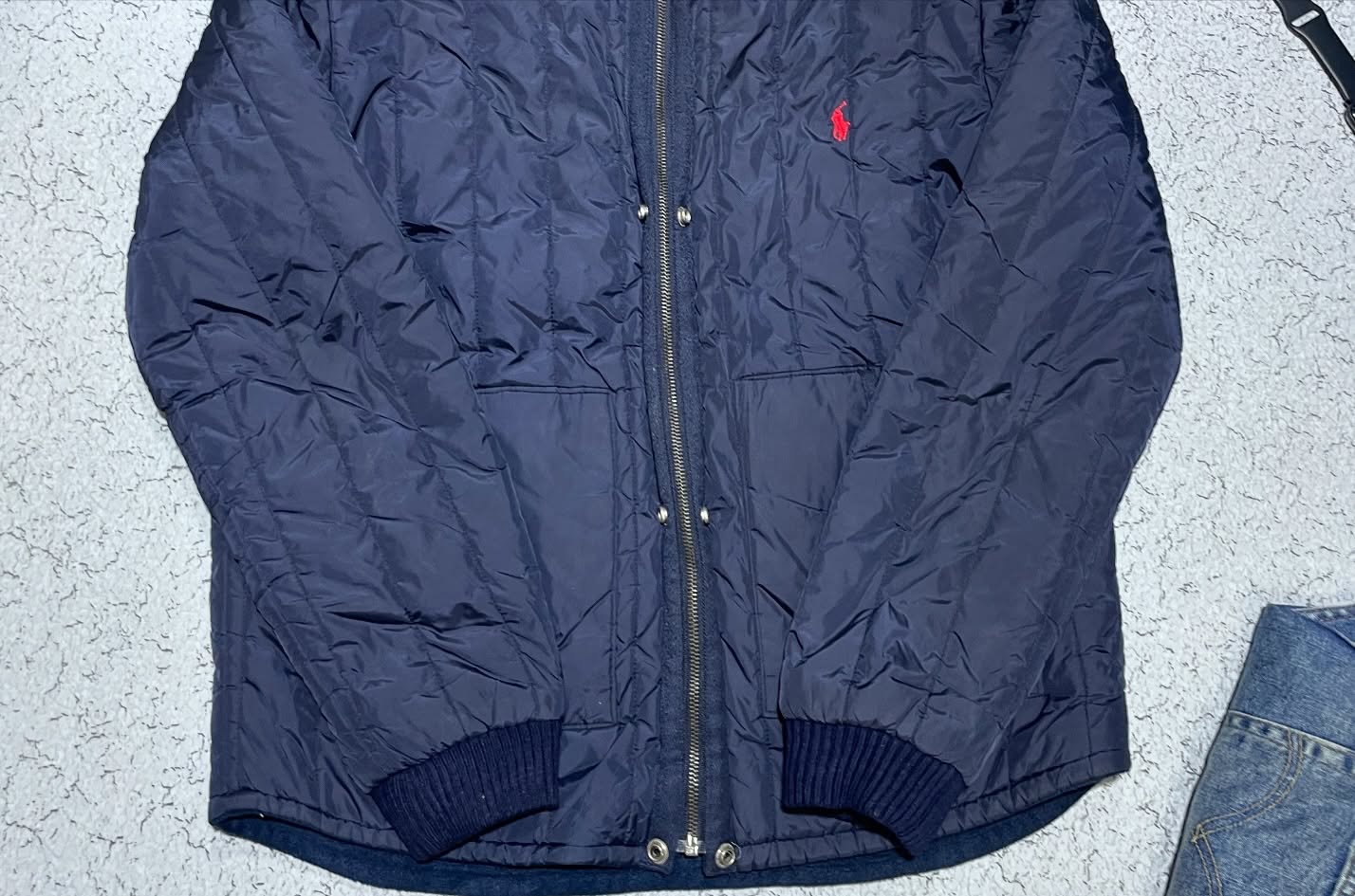 Terra Varsity Baseball Bomber Jacket Polo Ralph Lauren Size XL