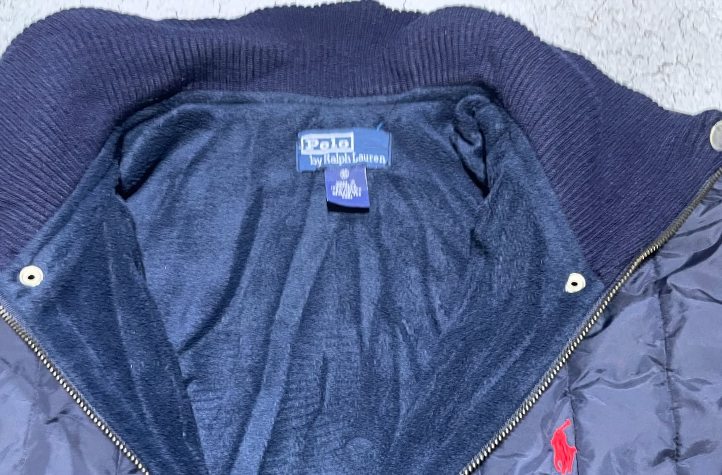 Terra Varsity Baseball Bomber Jacket Polo Ralph Lauren Size XL