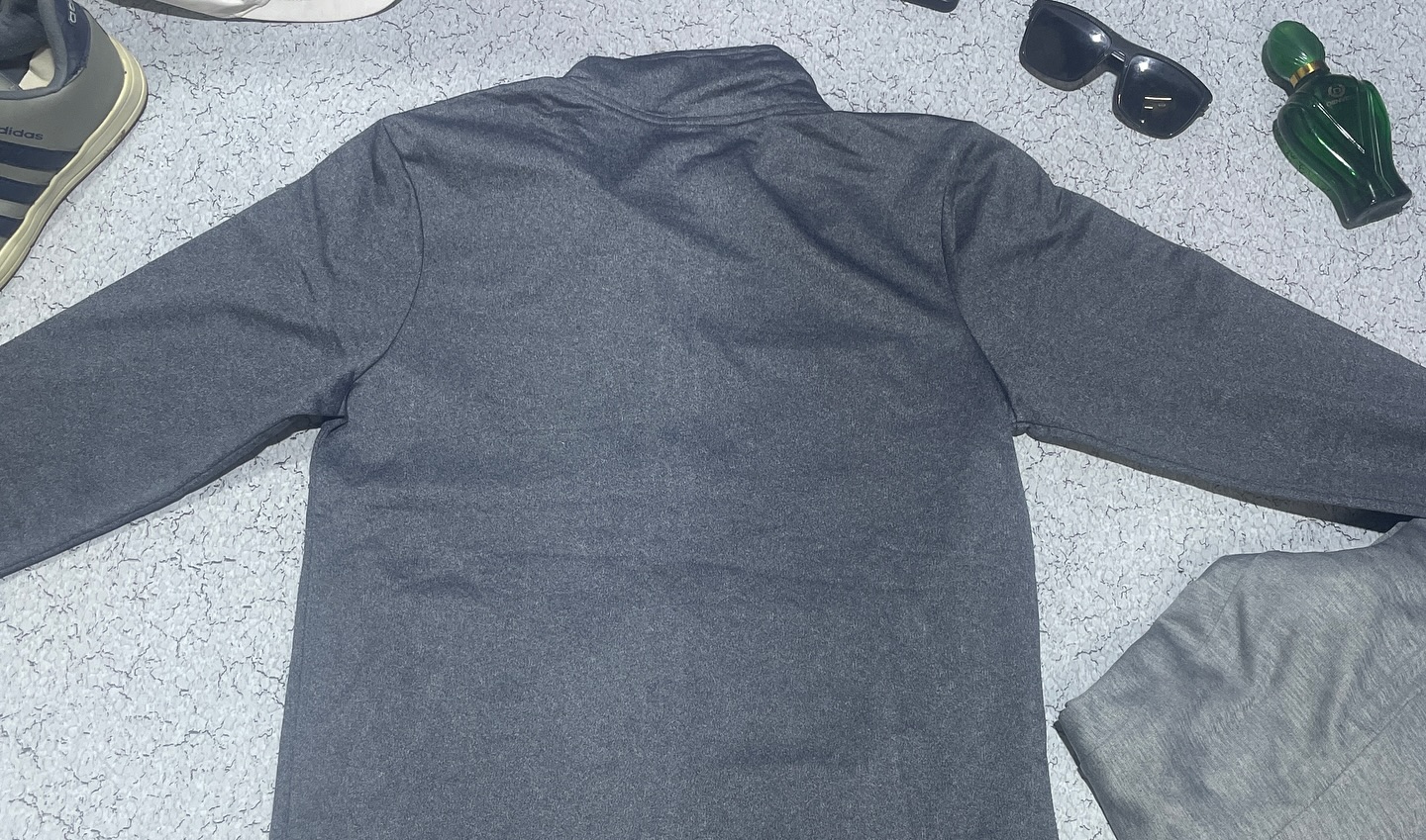 Adidas Track Jacket Size S Grey