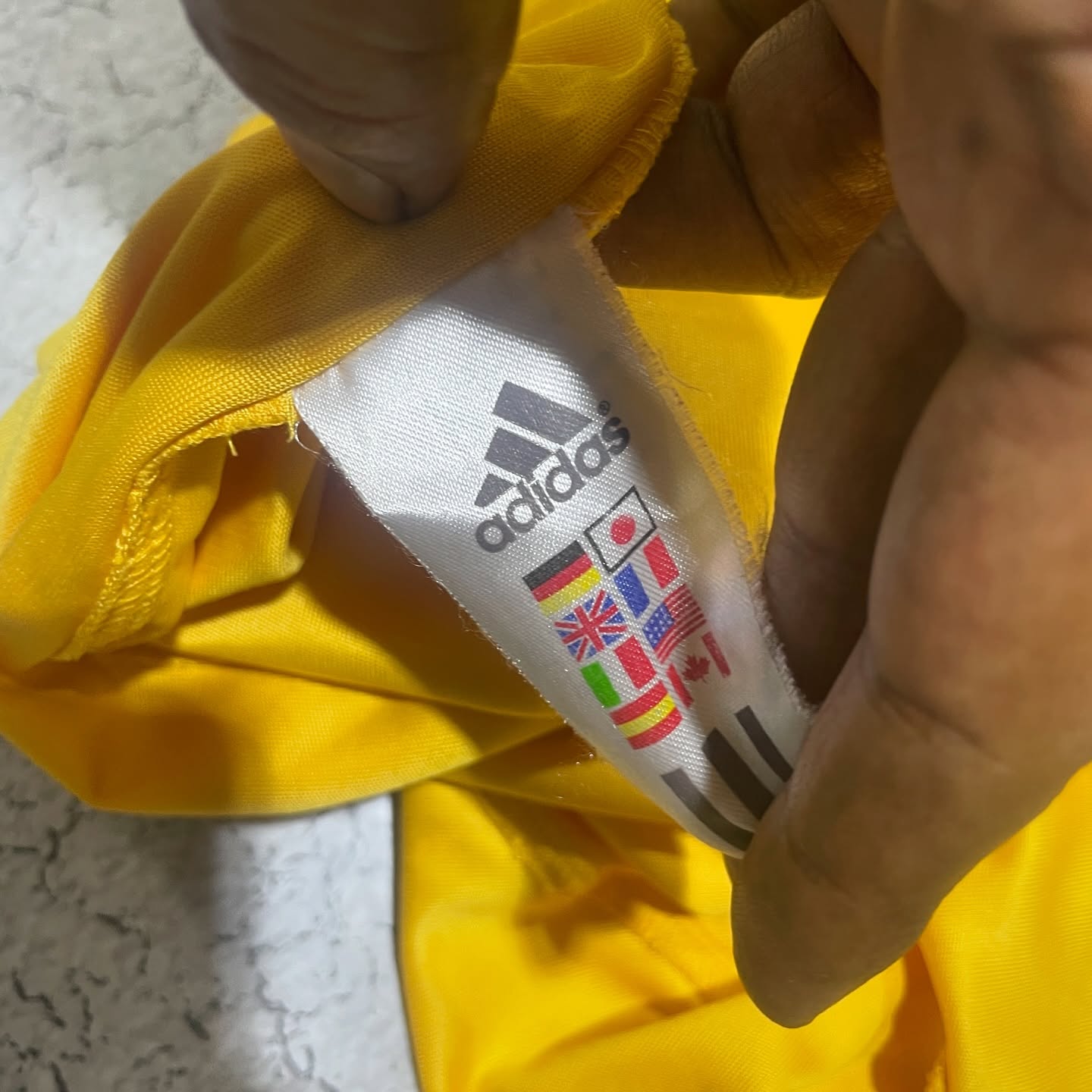 Adidas Half Sleeve Tshirt Yellow-L