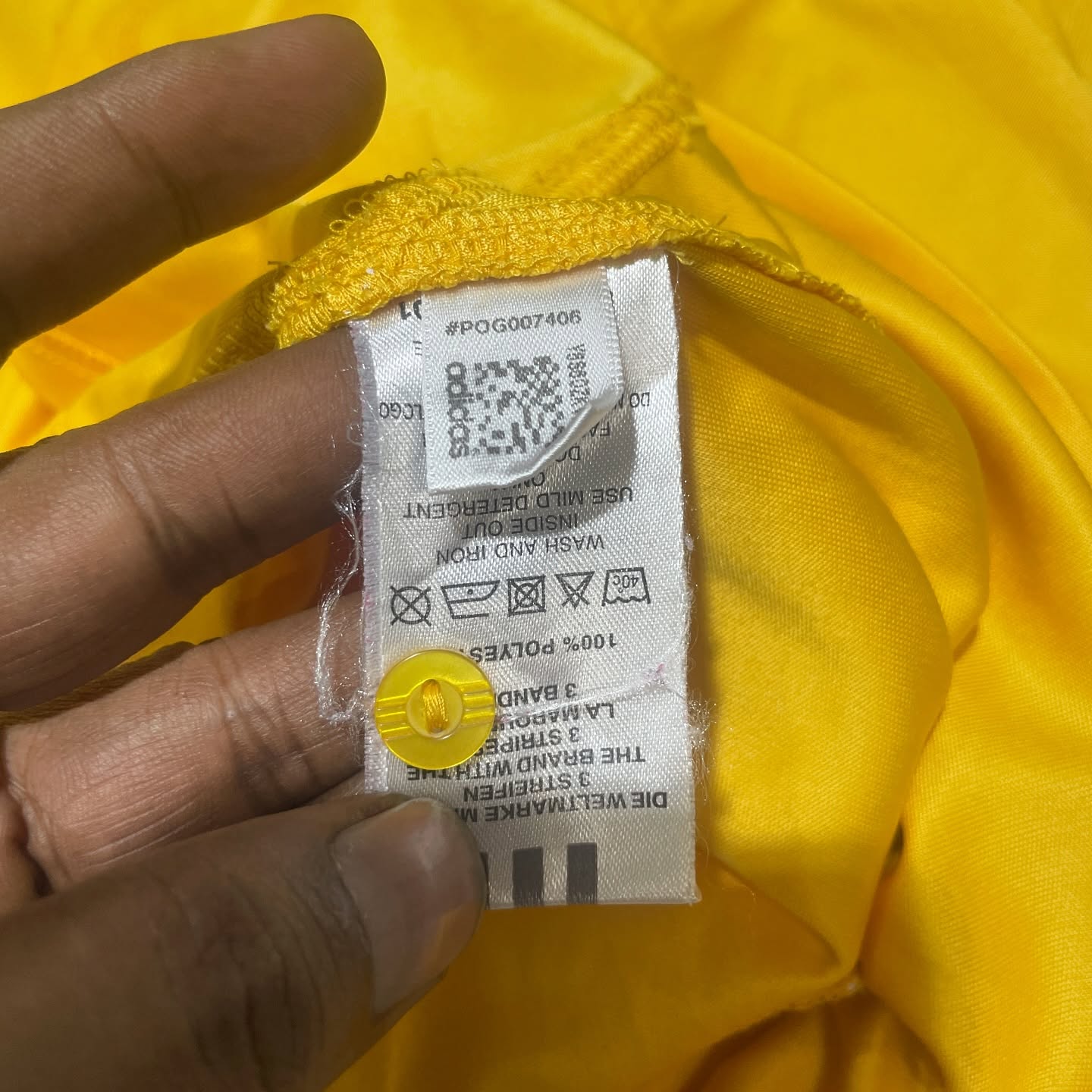 Adidas Half Sleeve Tshirt Yellow-L