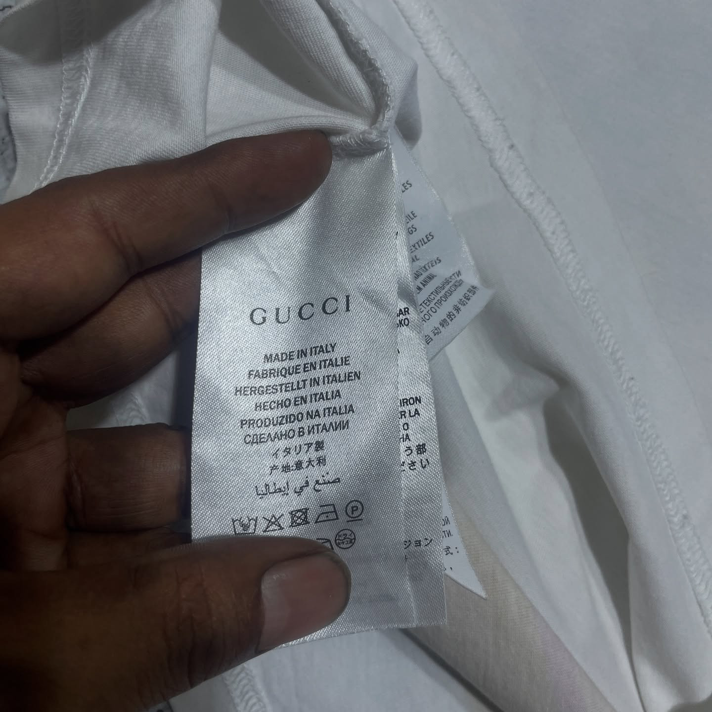 GUCCI Tiger Print Distressed T-Shirt Size S