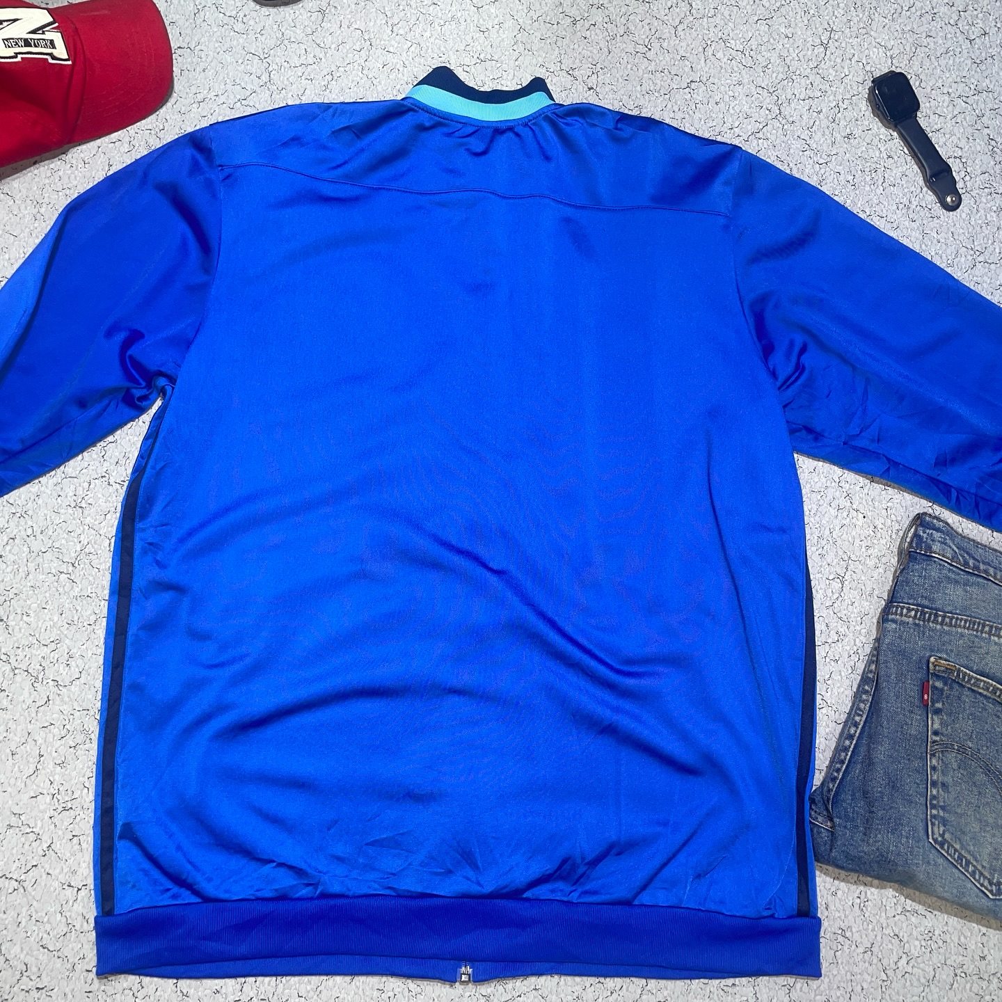 Adidas Track Jacket Blue Size Xxl