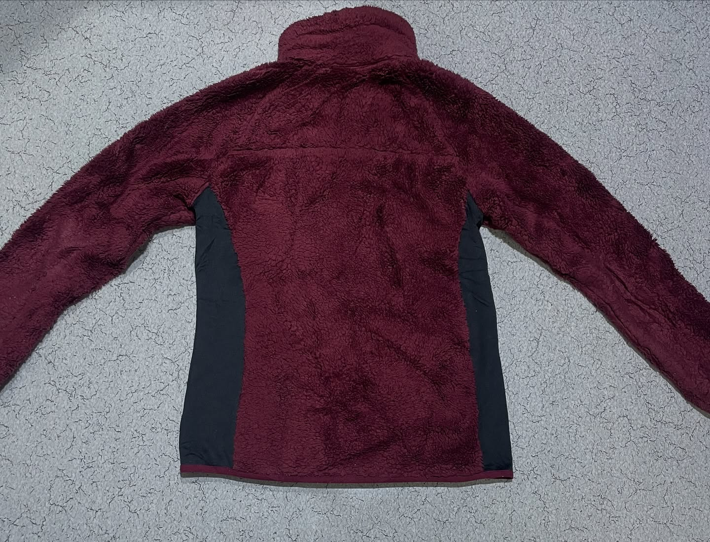 Columbia High Neck Fleece Jacket Size M Burgundy