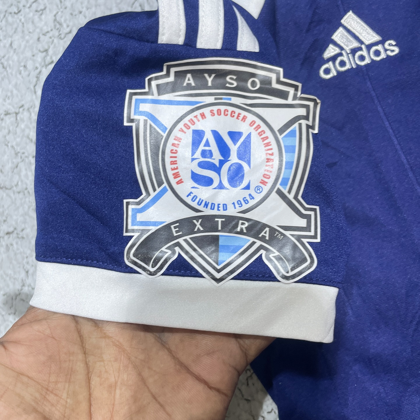 Adidas football jersey size S