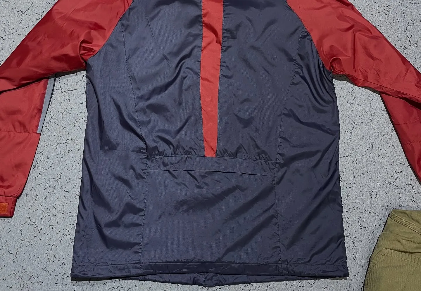 Reebok Windcheater Track Jacket Red Grey Xl