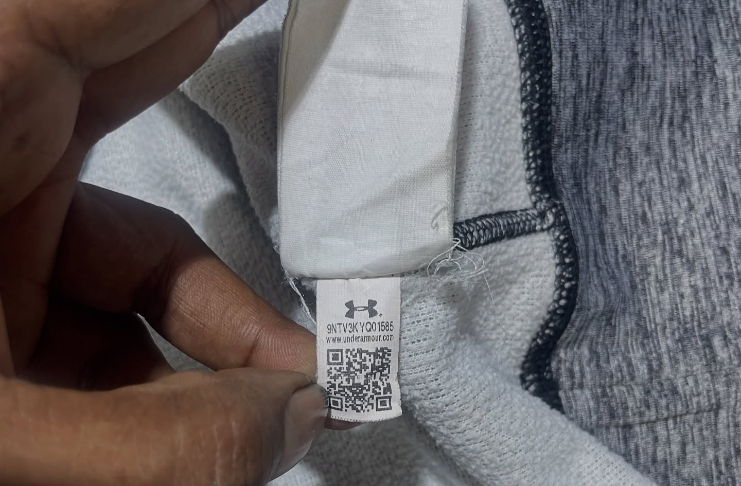 Under Armour Large Logo Hoodie Grey Xl