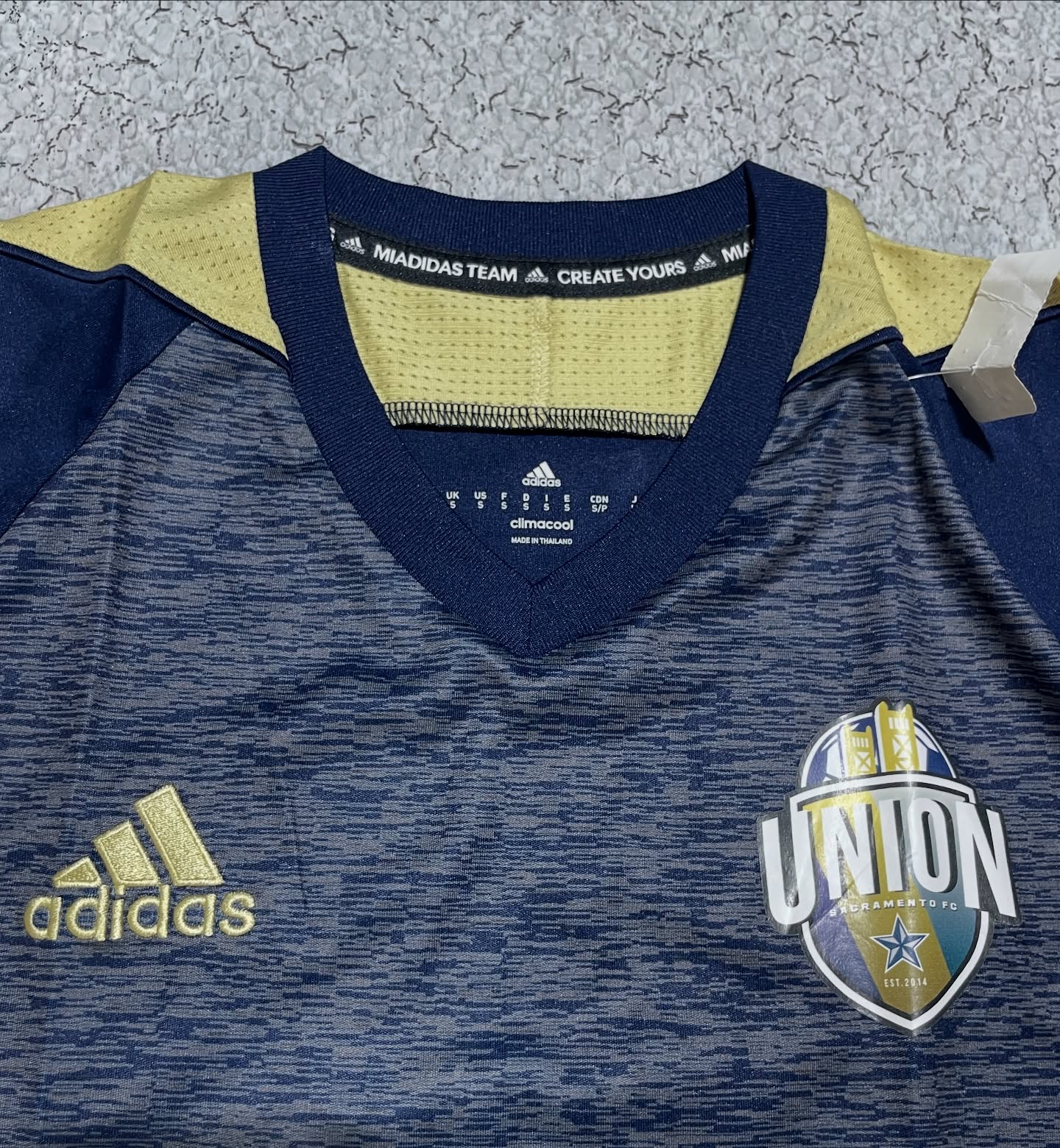 Adidas Climacool Football Jersey Blue Yellow M