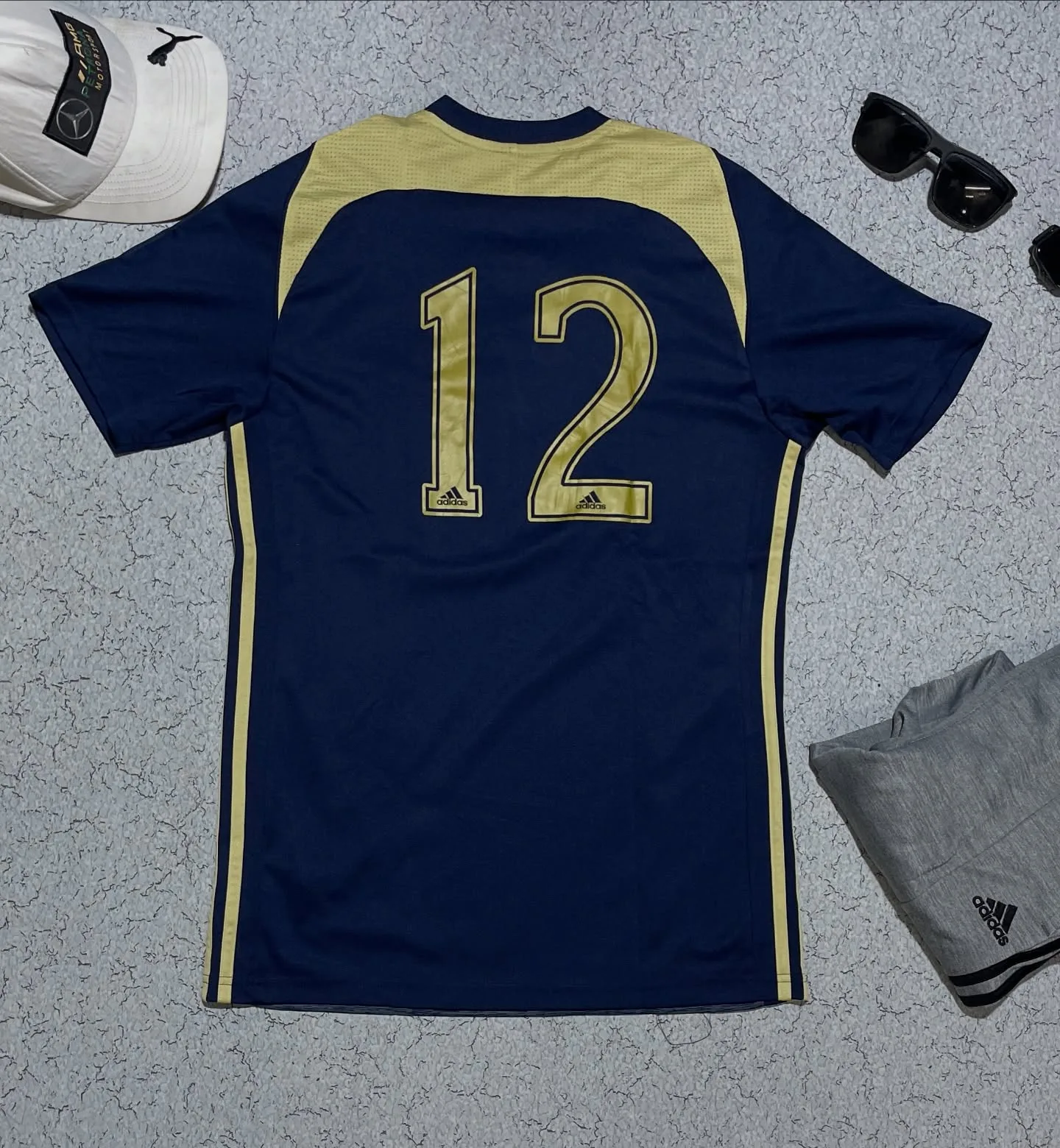 Adidas Climacool Football Jersey Blue Yellow M