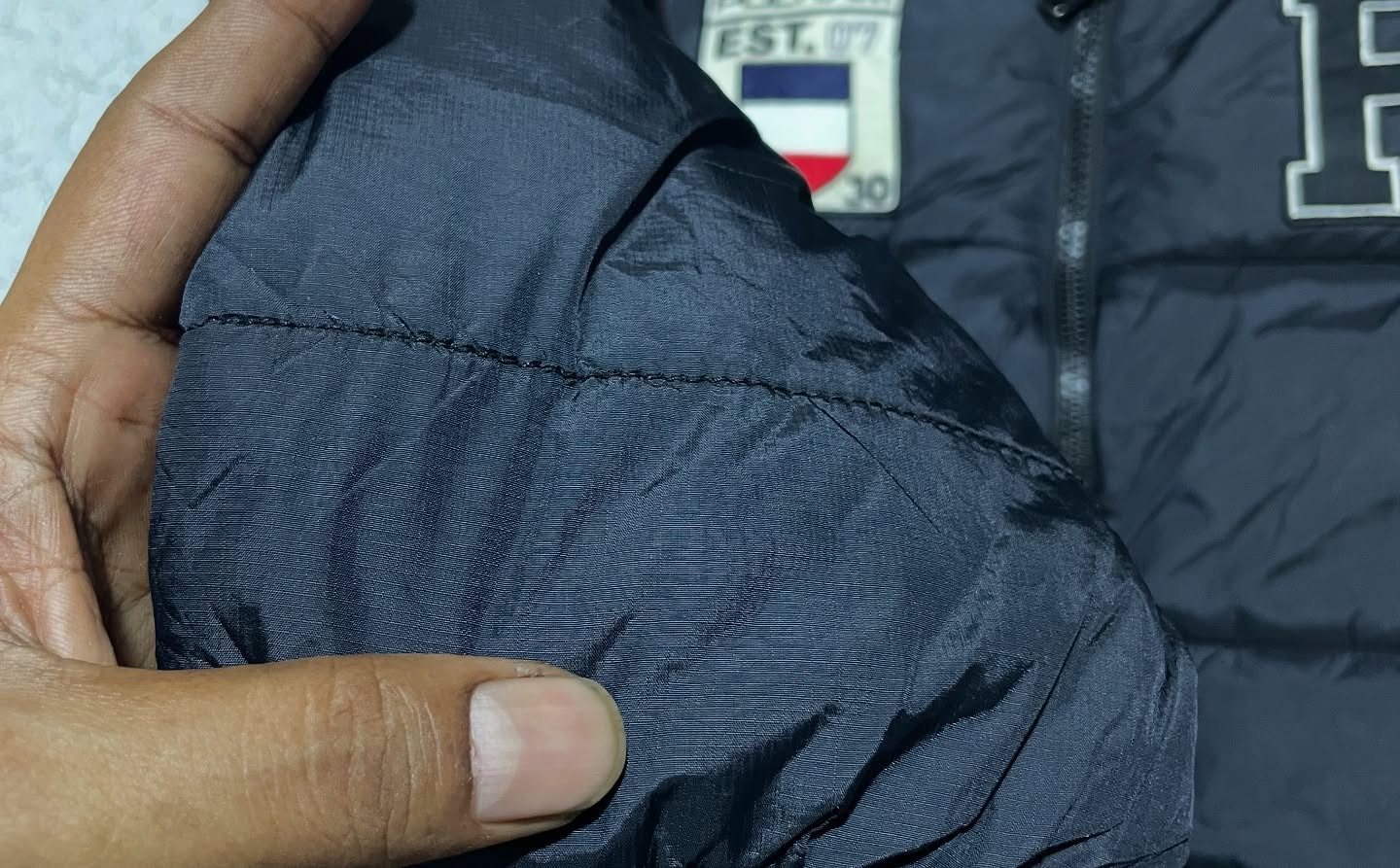 Polham Puffer Winter Jacket Black Size L