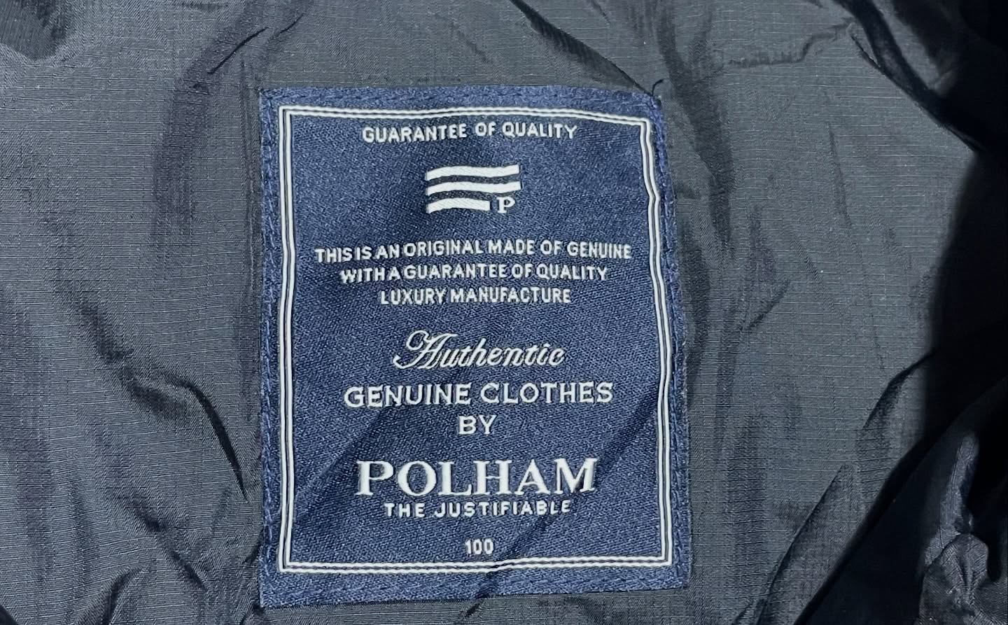Polham Puffer Winter Jacket Black Size L