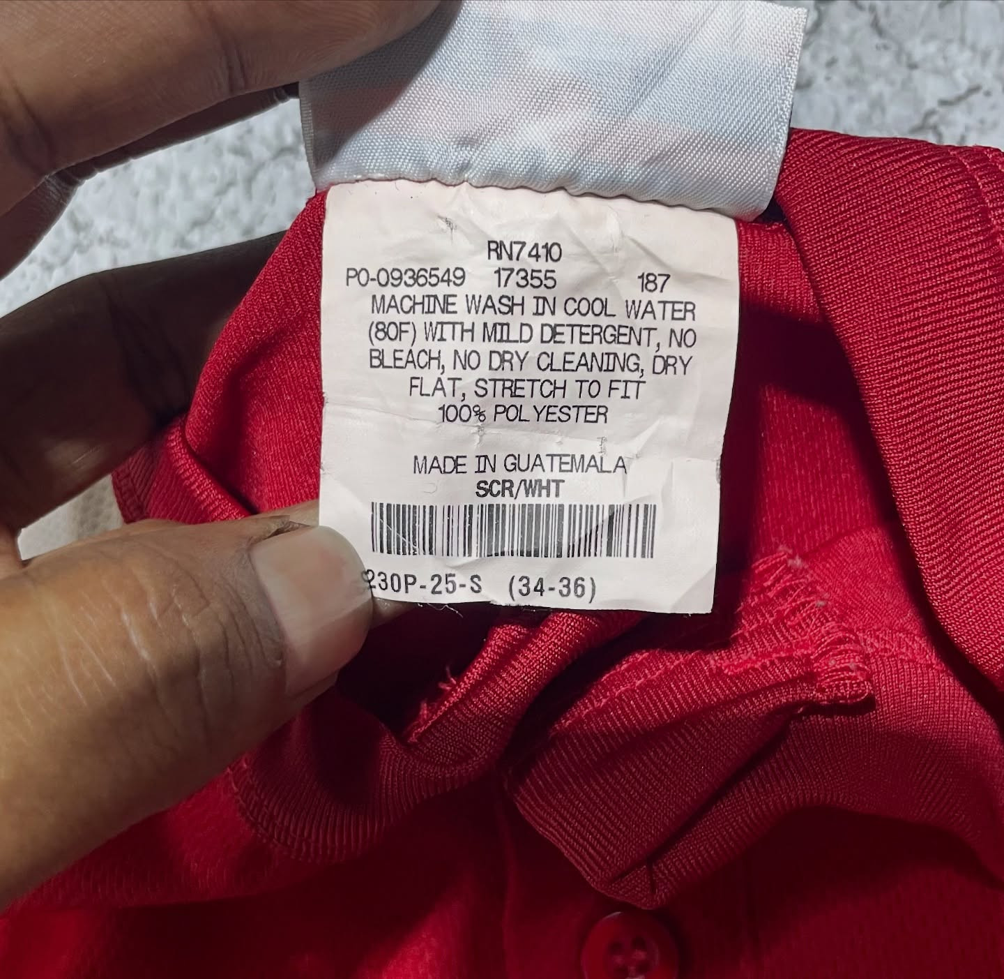 Baseball jersey size M