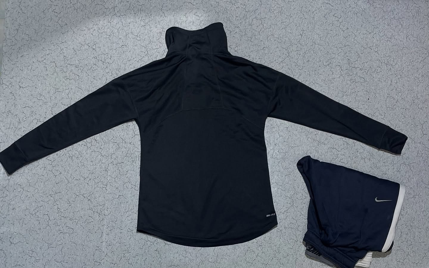 Nike High Neck Dri Fit Tshirt Black Size S