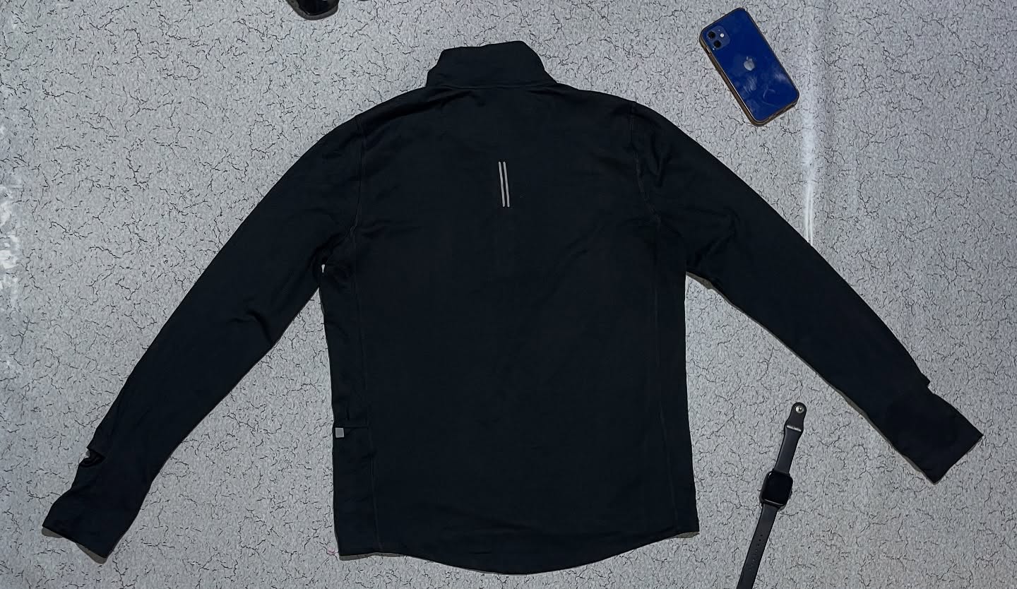 Nike Running Dri Fit Half Zip Up Tshirt M