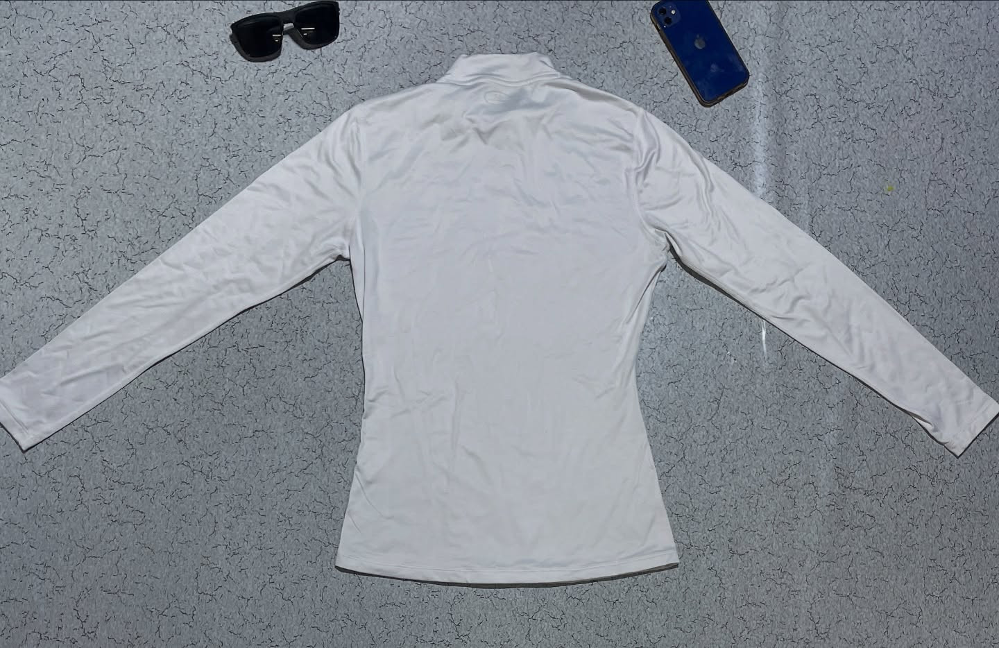 Under Armour Coldgear Mock Compression Full Sleeve Tshirt Size M White