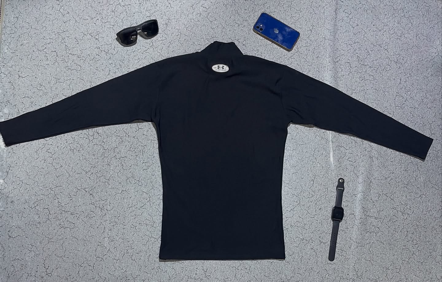 Under Coldgear High Neck Compression Black-S