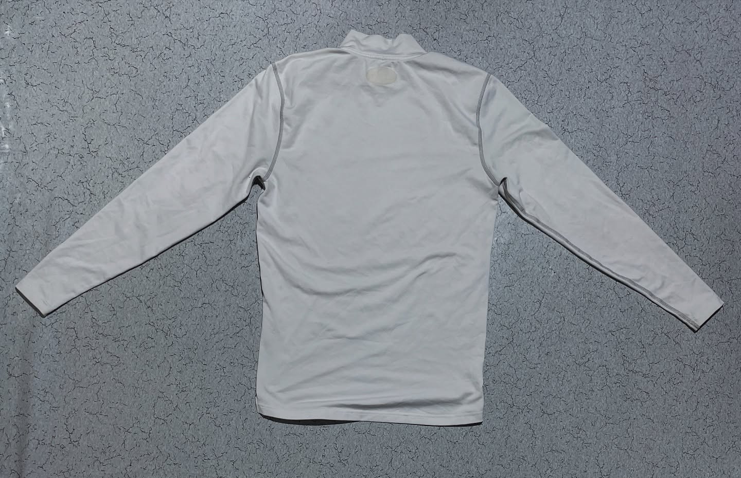 Under Armour ColdGear Compression Mock Neck White Long Sleeve M