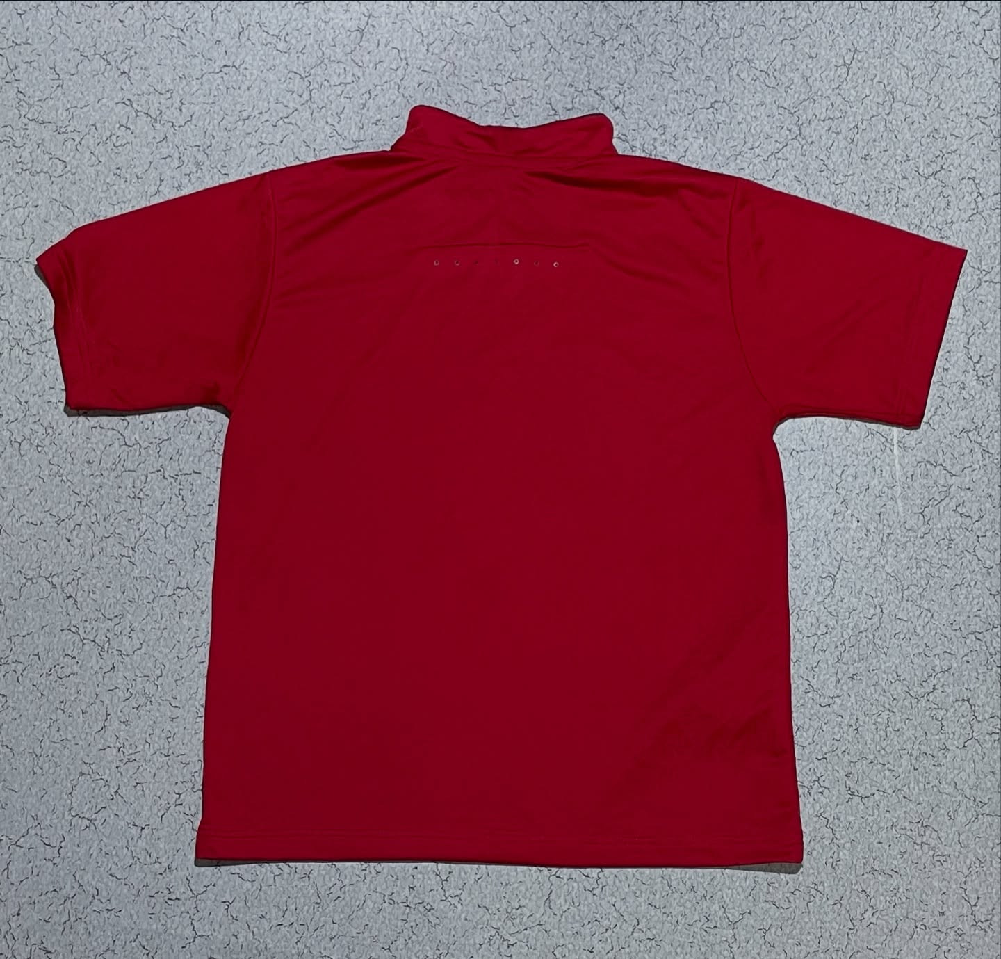 Adidas Red half zip tshirt condition L