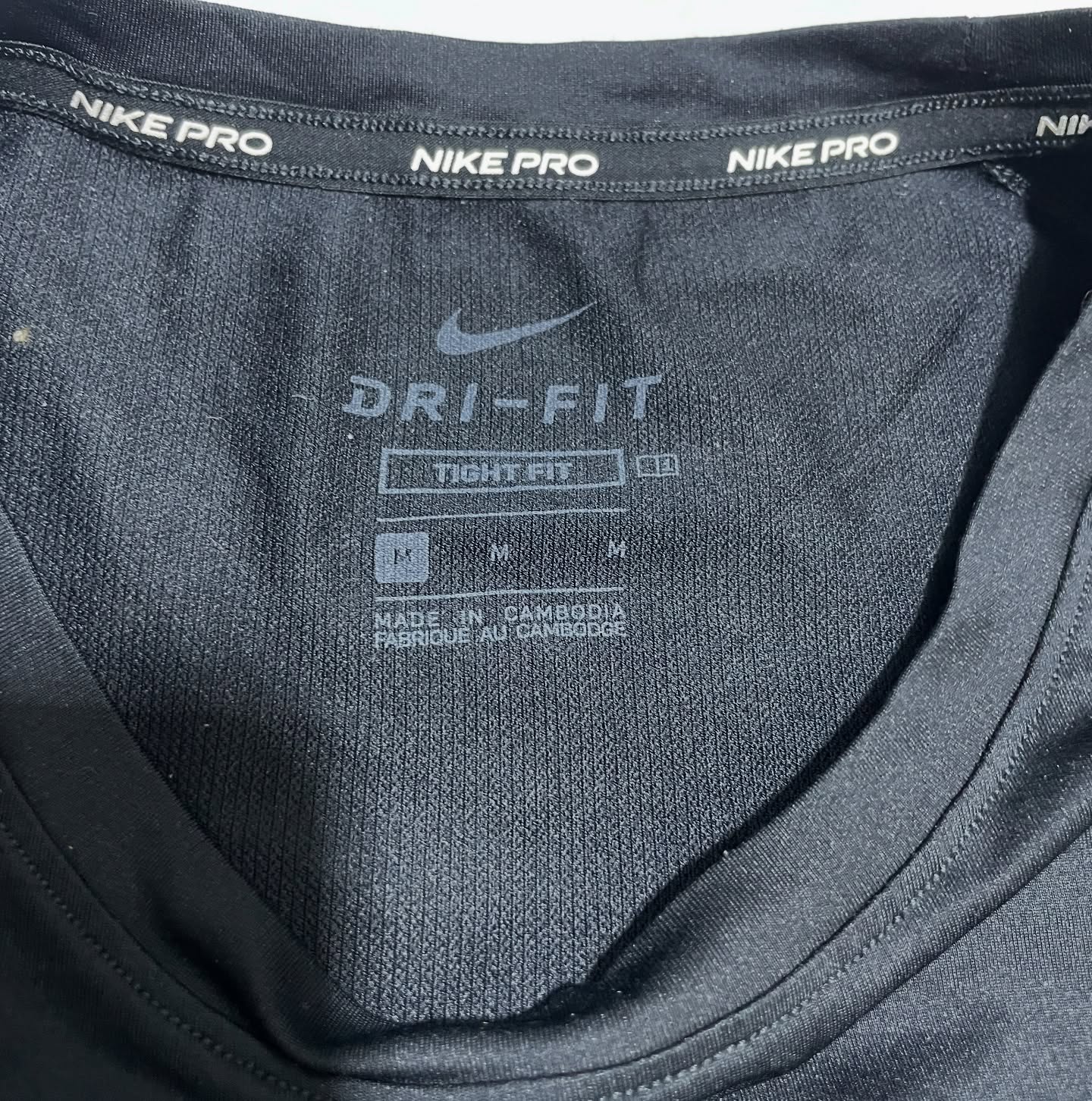 Nike pro dri fit half sleeve tshirt size S