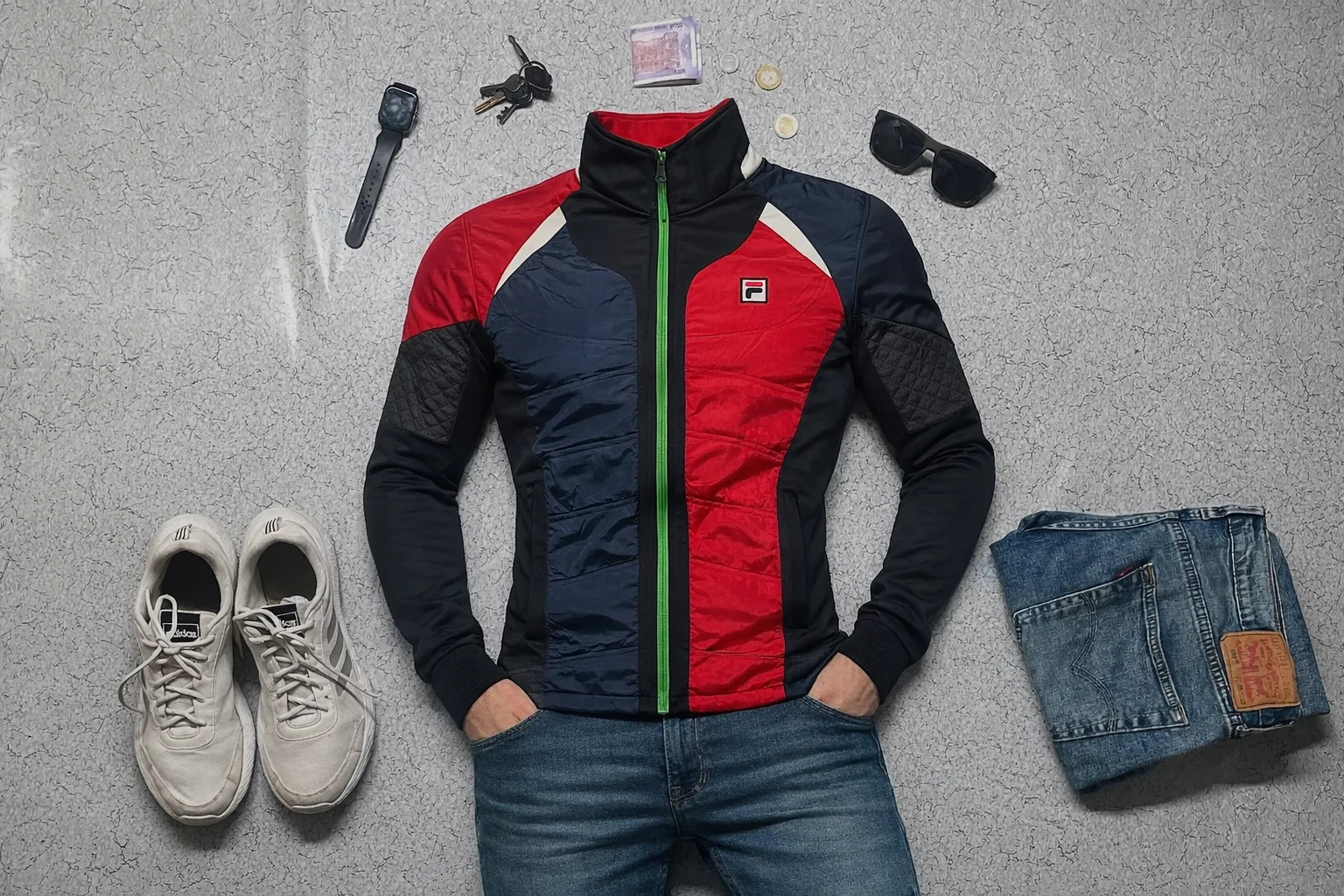 Fila Bella Italia Winter Track Jacket Size M