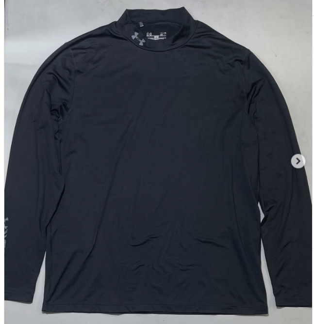Under Armour Coldgear High Neck Compression Tshirt Size L Black