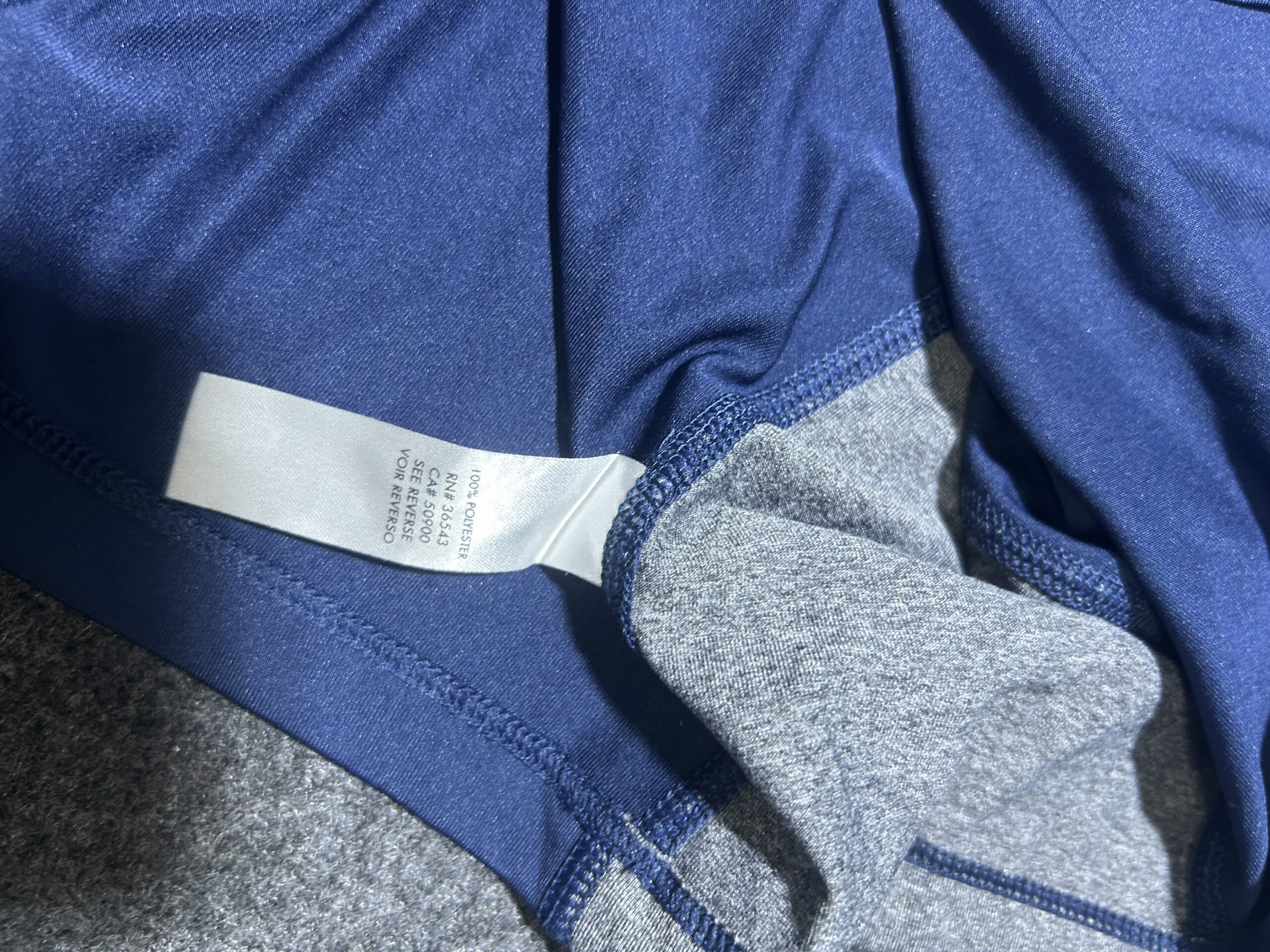 Calvin Klein Sleeveless Activewear Tee – Blue/Grey | Size L | Minimal Sportswear
