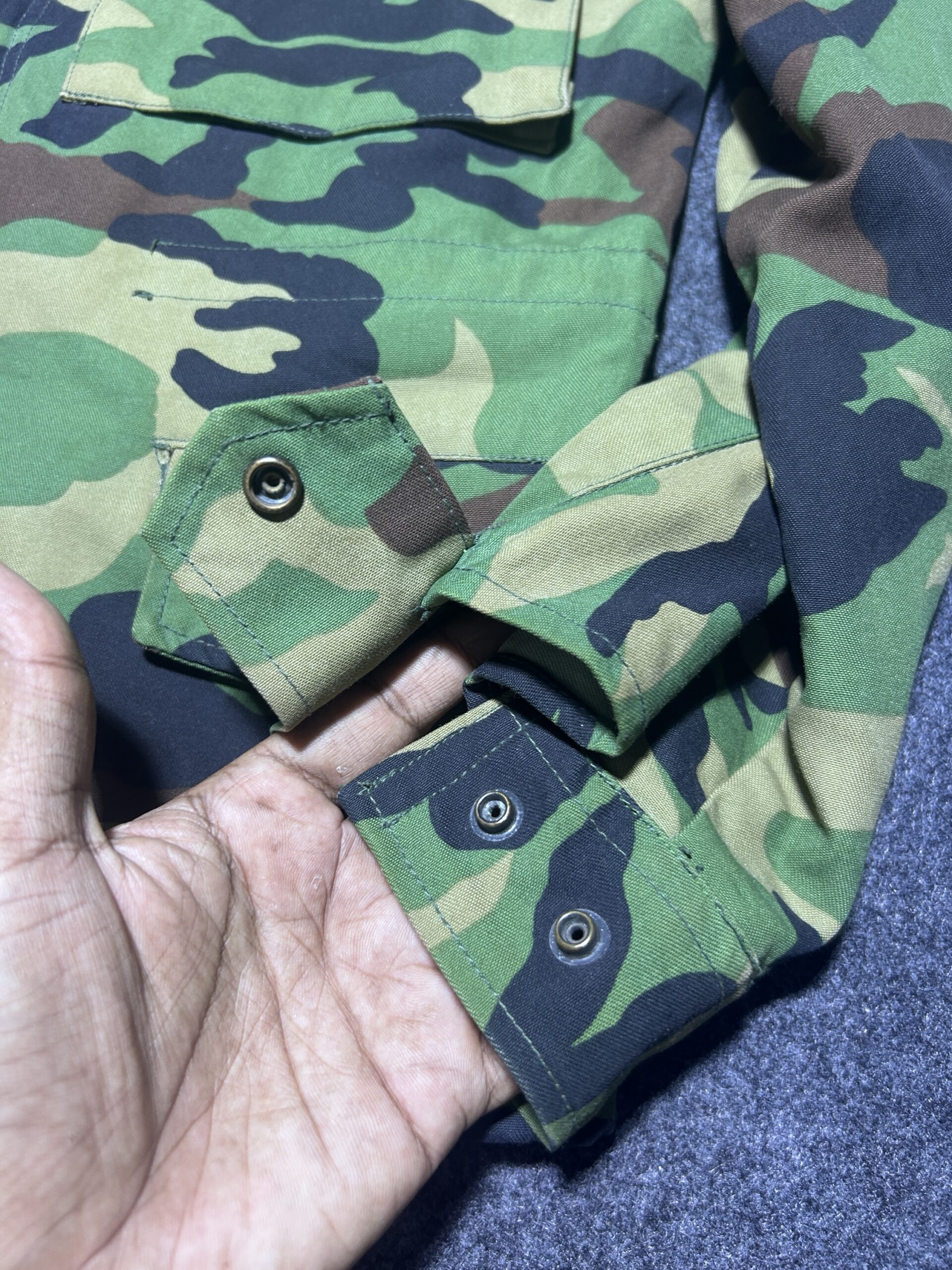 Vintage Camo Military Jacket  | Heavy Duty Tactical Style | M