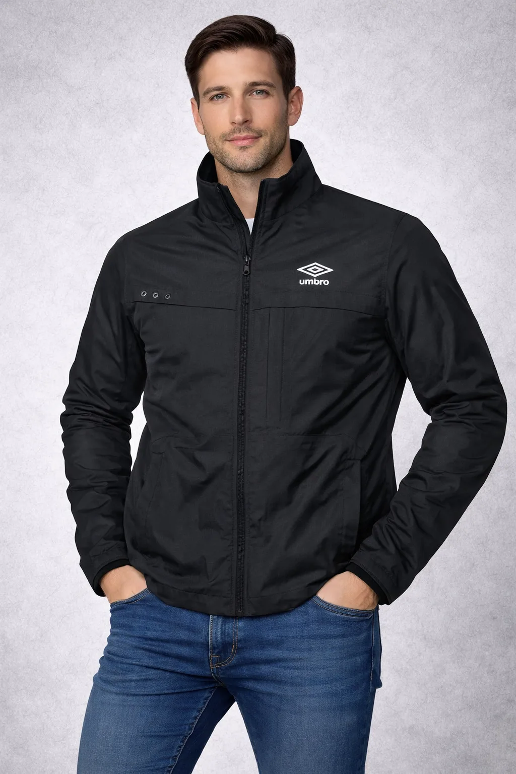 Umbro Hooded Track Jacket Black-M