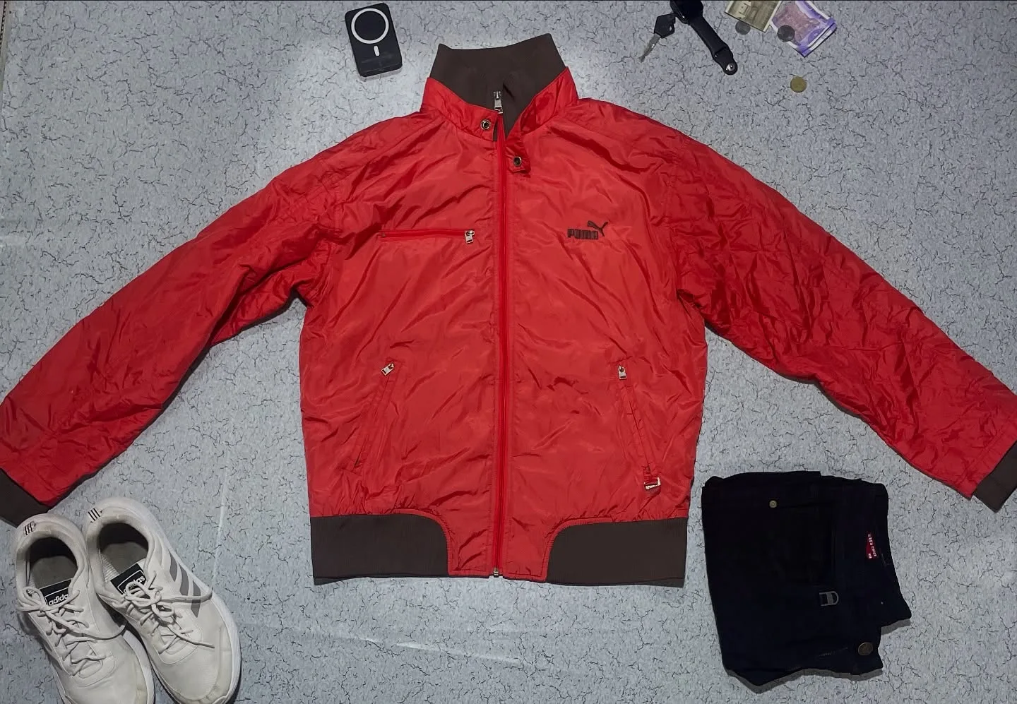 Puma Windcheater Jacket Size Xl Red