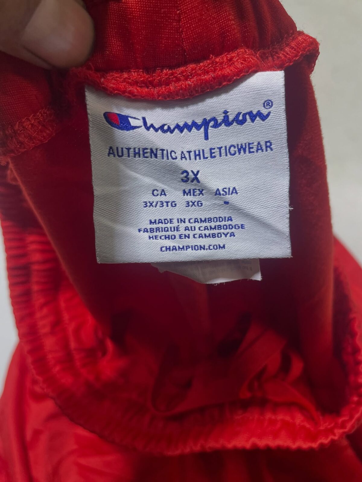 Champion red XXl track pant