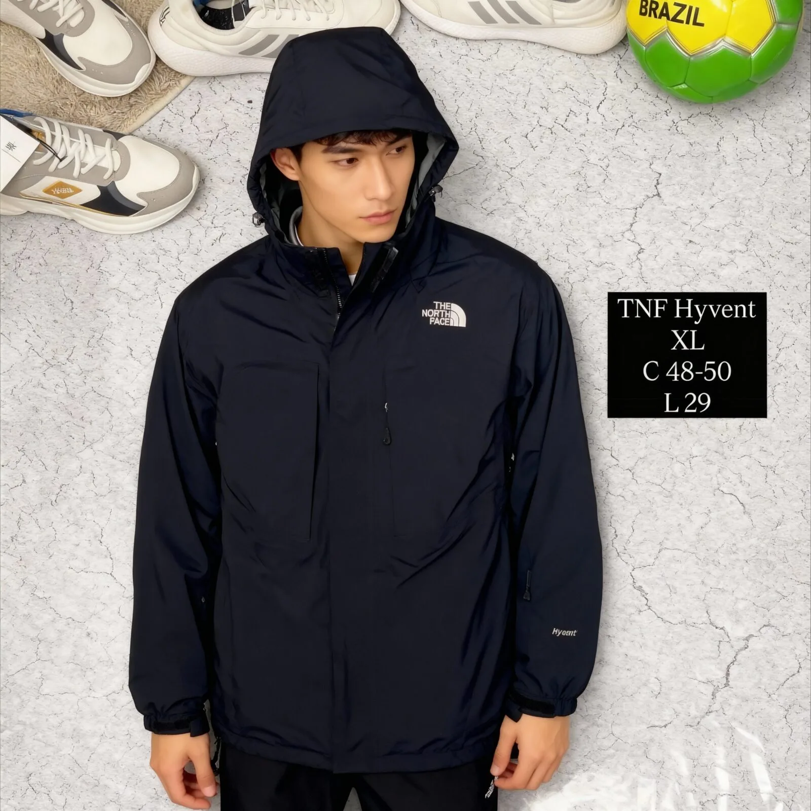 The North Face Hyvent Waterproof Black Size Xxl