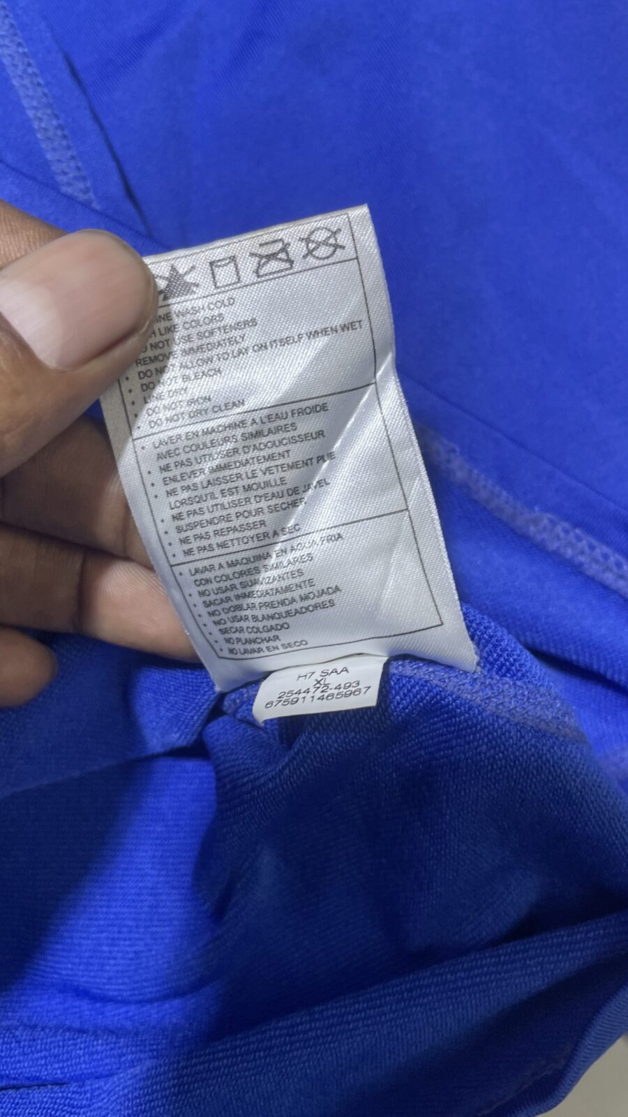Nike Pro high neck compression blue size M