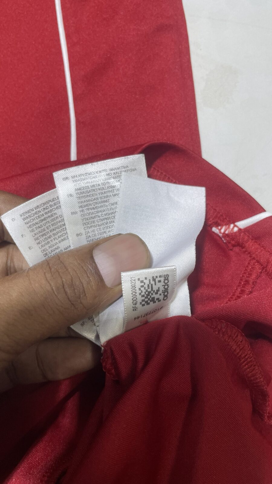 Adidas climelite jersey red size M