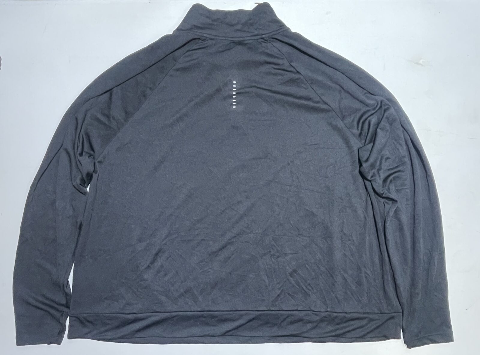 Nike Dri Fit half zip up tshirt black size XXL
