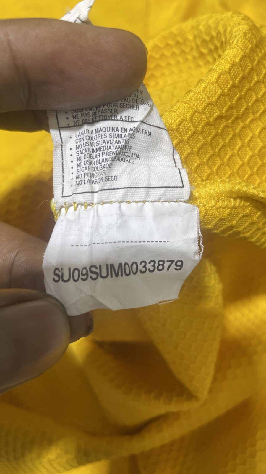 Nike half zip up tshirt yellow size M
