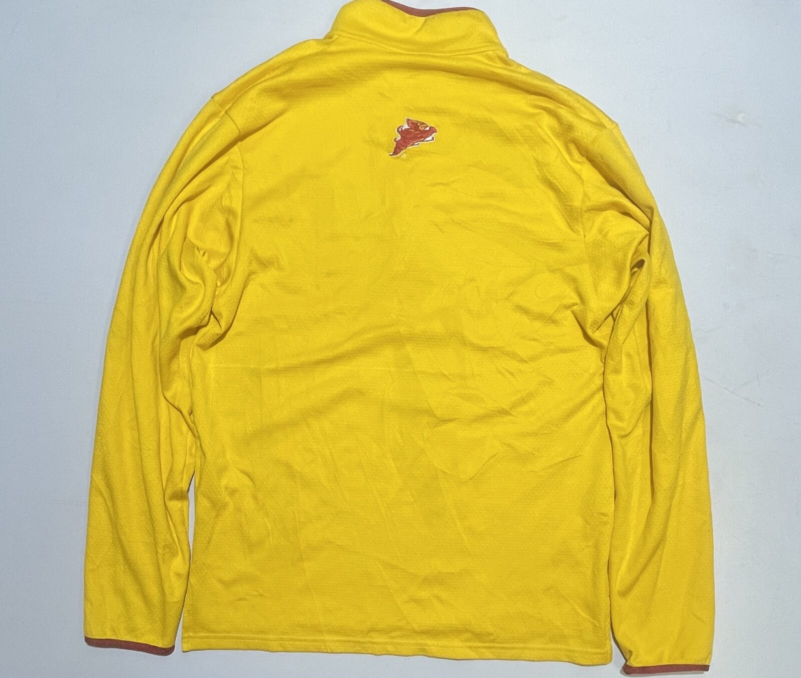 Nike half zip up tshirt yellow size M