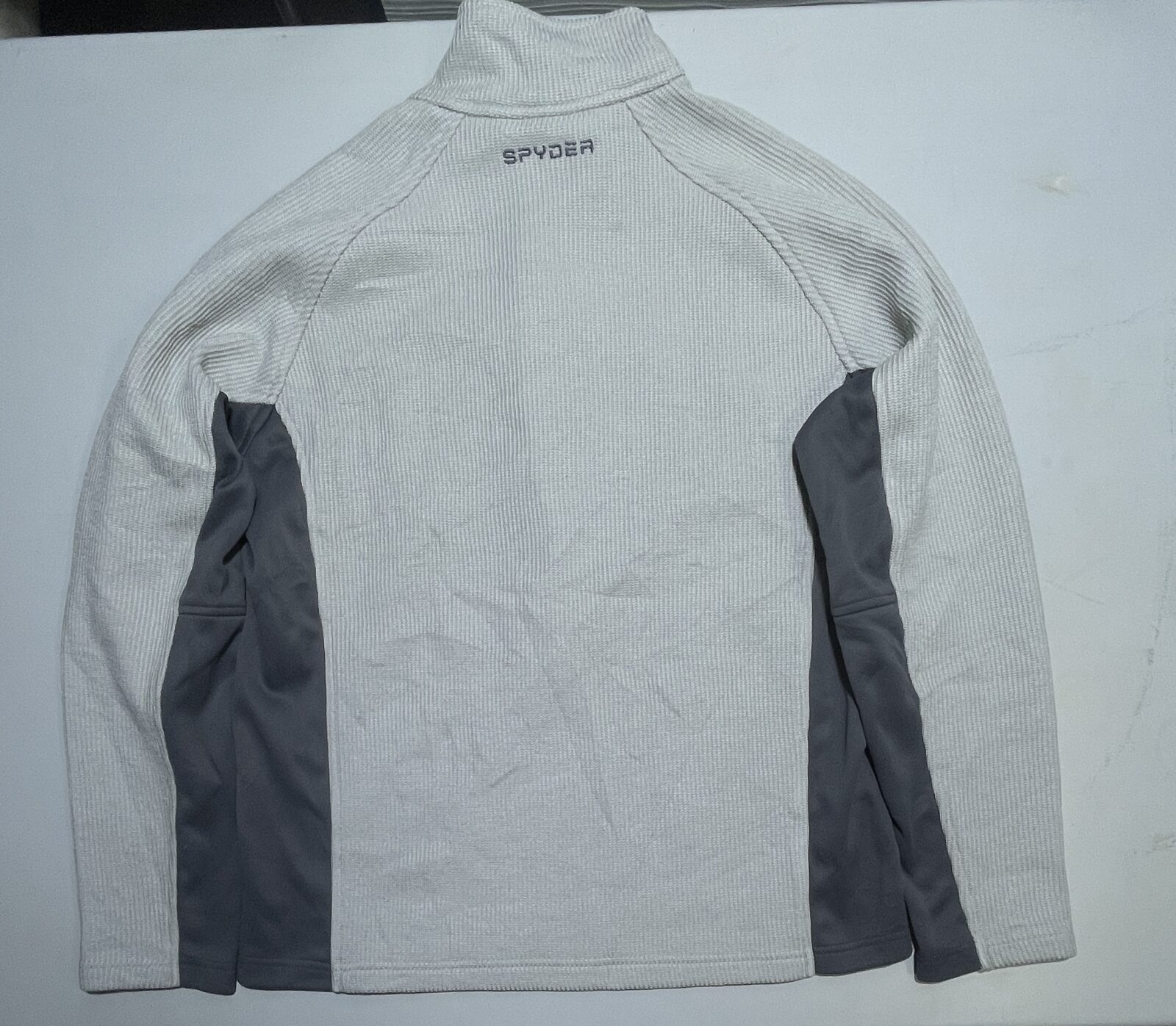 Spyder Quarter Zip Tshirt Grey Xl