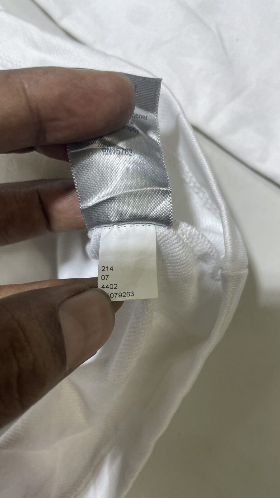 Champion high neck compression white Size S