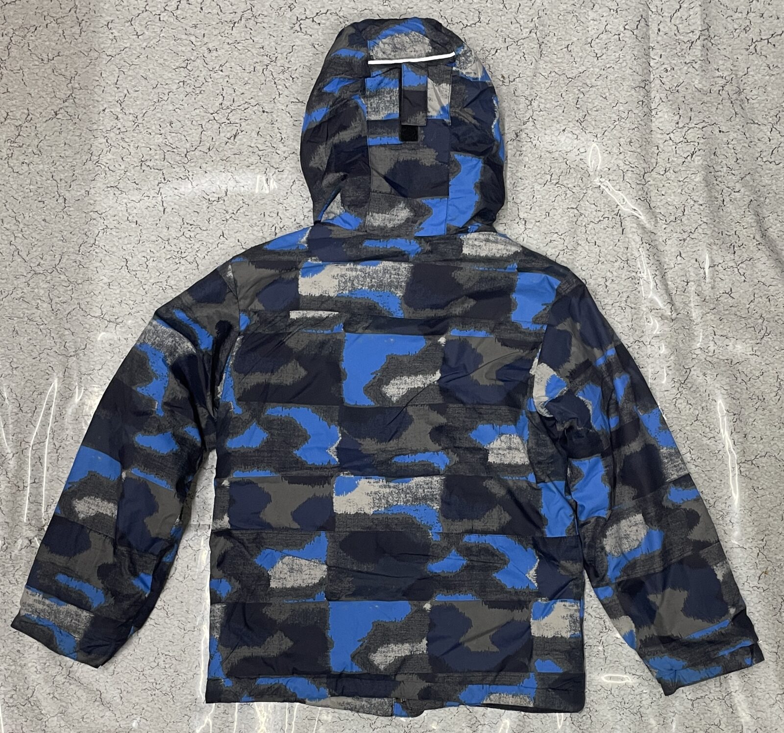 Columbia Hooded | Blue Camo Insulated Outdoor Winter Jacket| XS