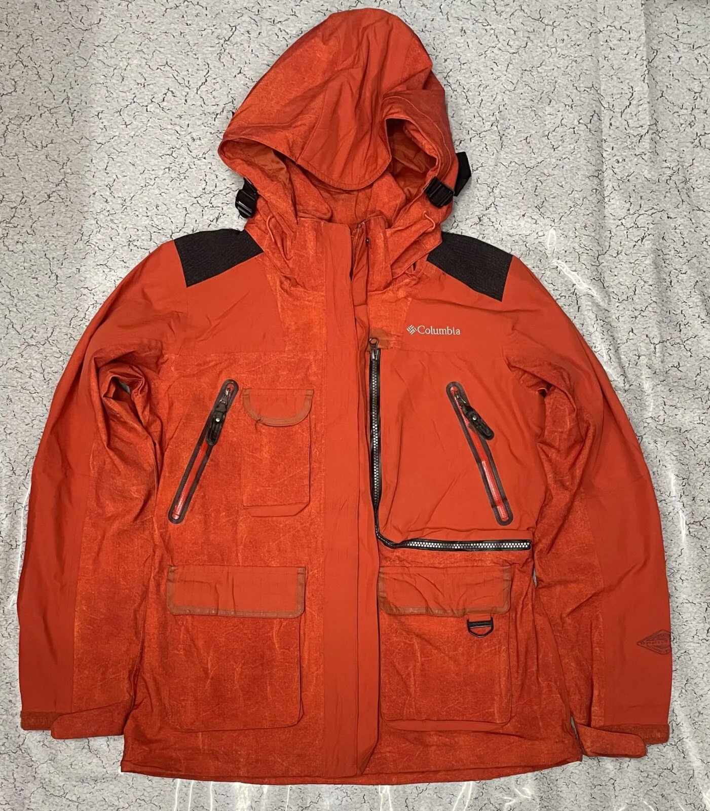 Columbia Omni-Tech Women's Winter Hooded Jacket Orange Size M