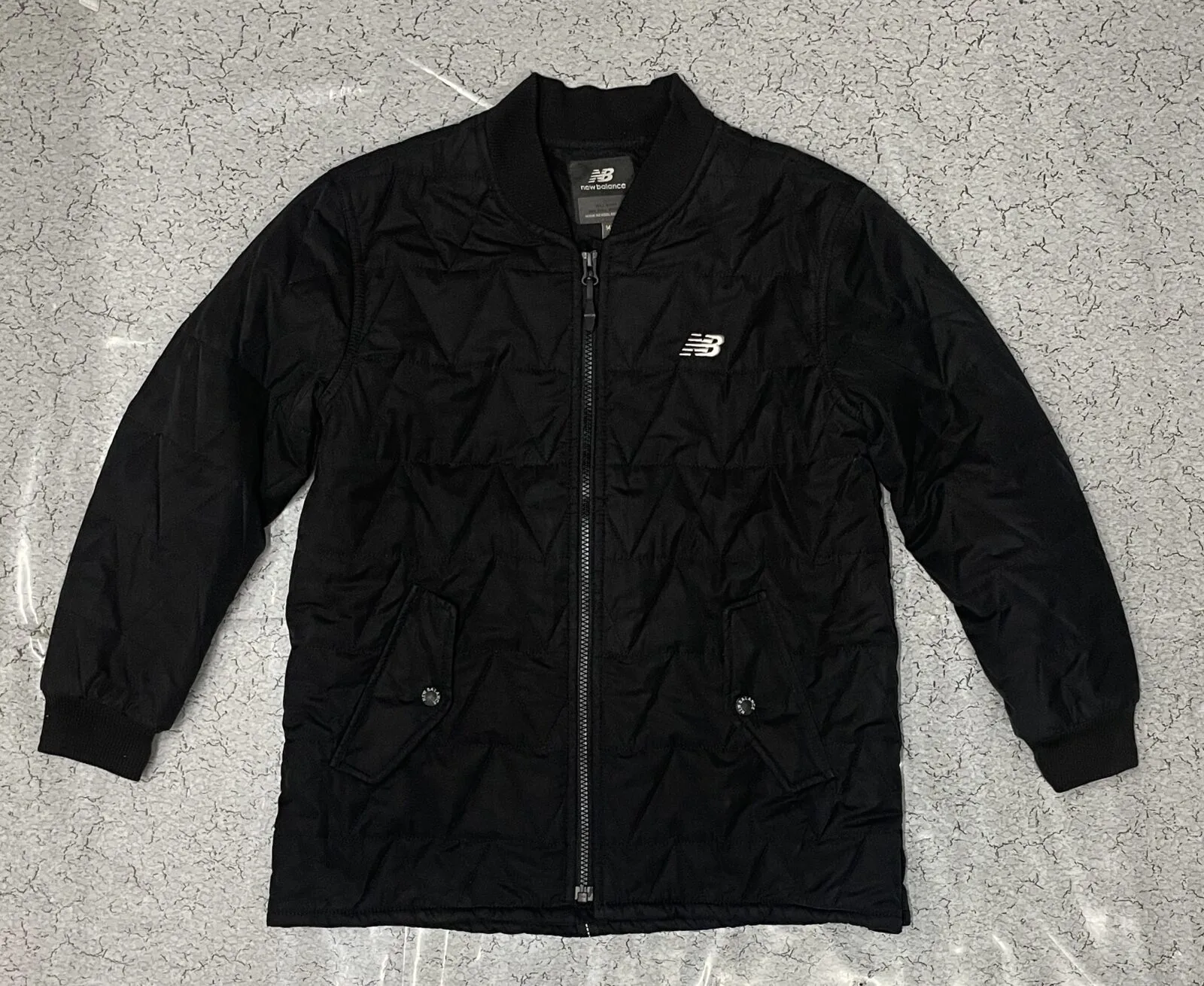 New Balance Men Black Quilted Jacket S