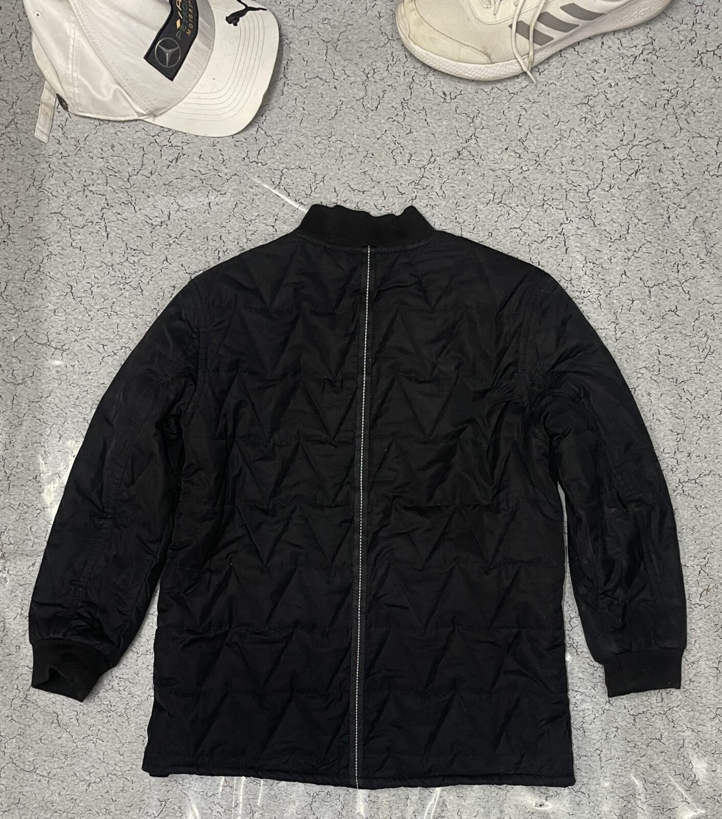 New Balance Men Black Quilted Jacket S