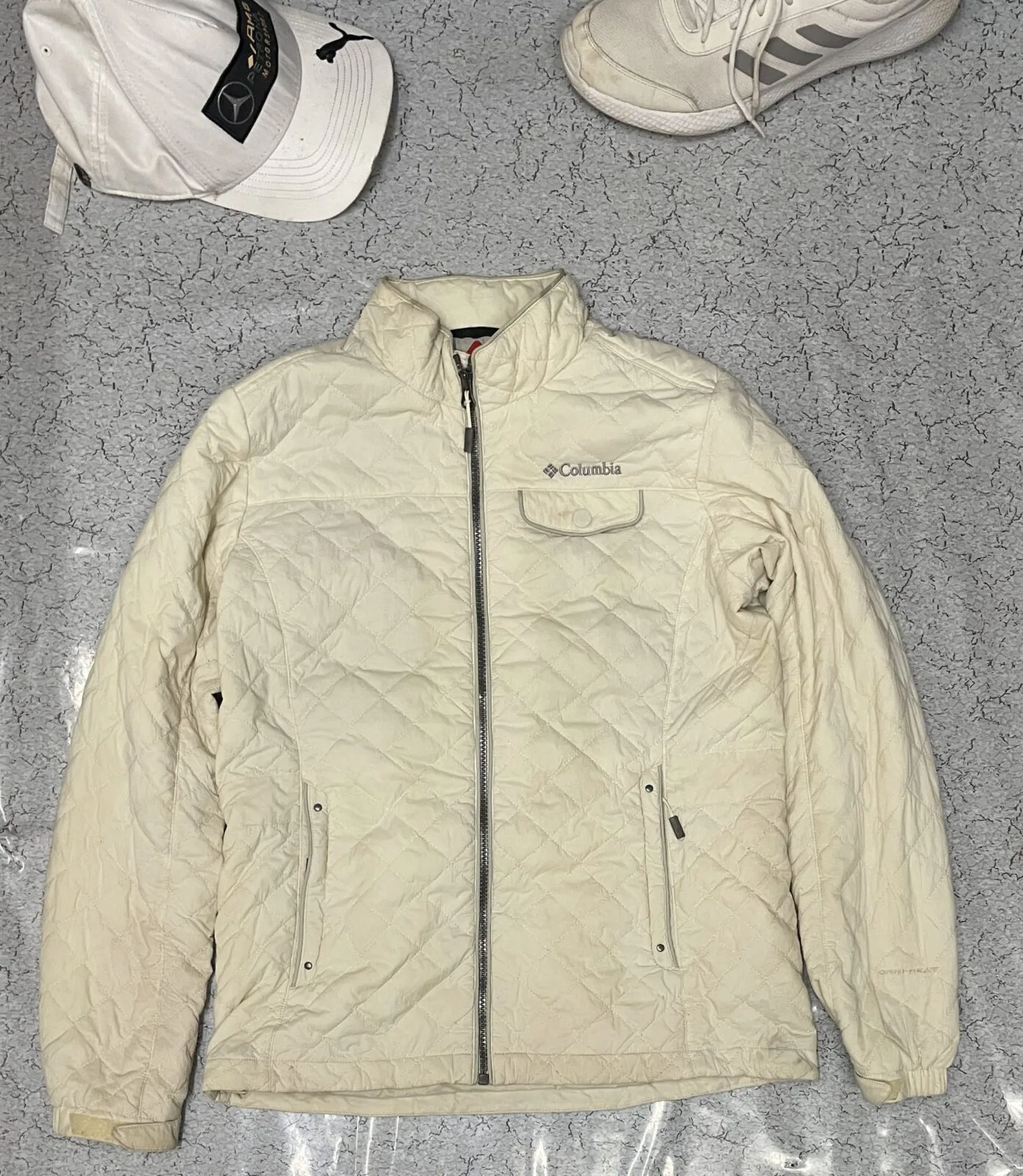 Columbia Omni-Heat Quilted Jacket Cream White S