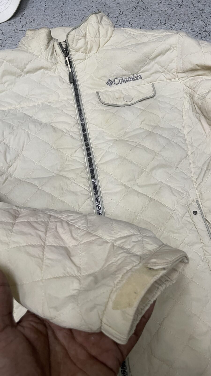 Columbia Omni-Heat Quilted Jacket Cream White S